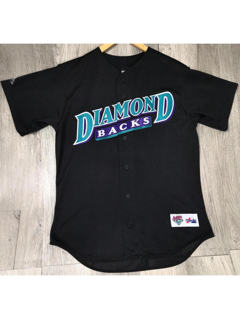 Vintage Magestic Diamond Backs Stitched Jersey #9 On The Back Garcia #12